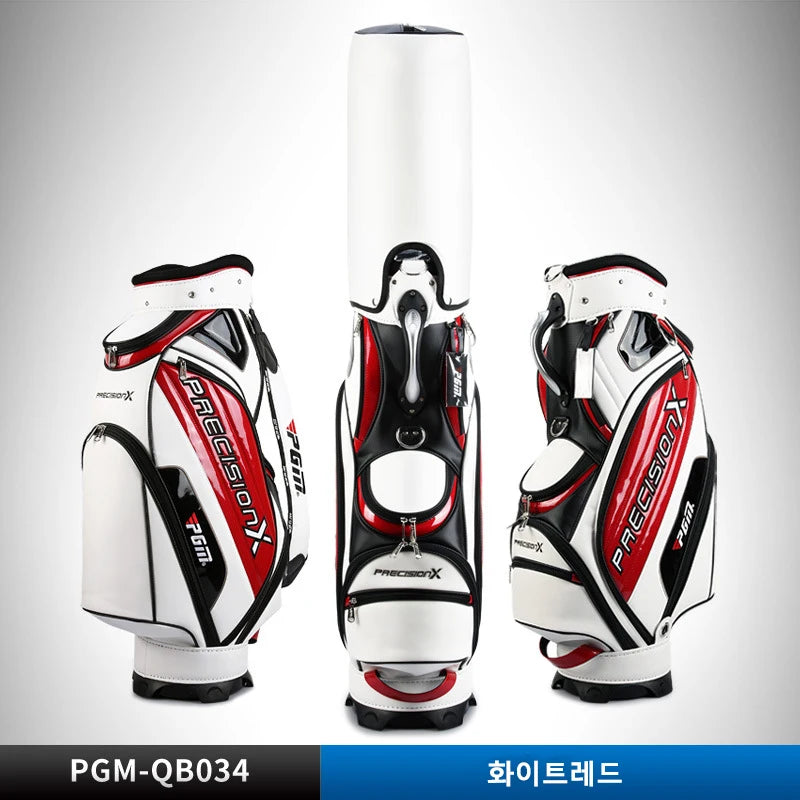 PGM Men Profession Golf Standard Ball Package Multifunctional Golf Clubs Bag PU Leather Waterproof QB034