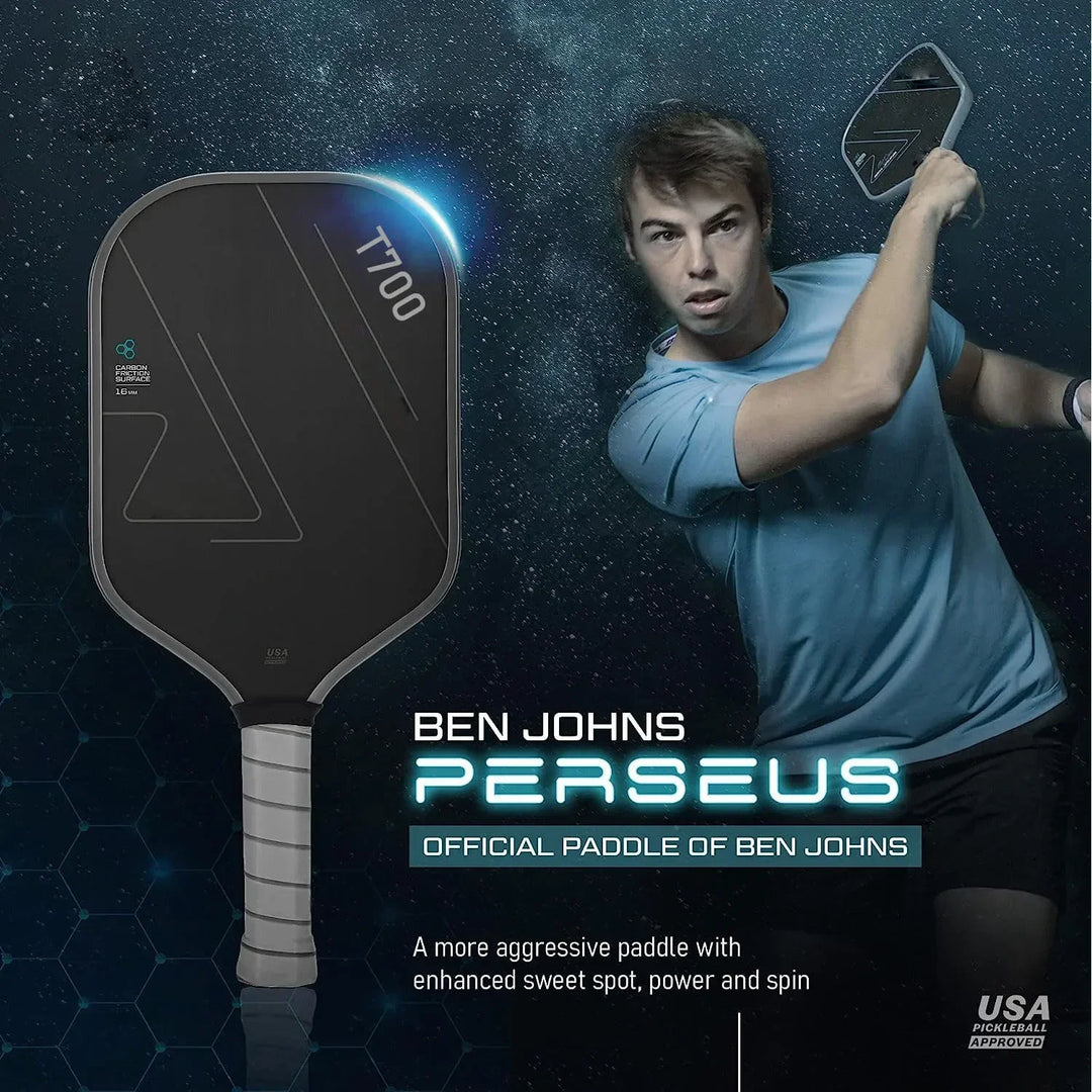 Pickleball Paddle T700 Carbon Fiber Frosted Surface 16MM Enhanced Sweet Spot&Control&Power Anti-slip Grip USAPA Compliant