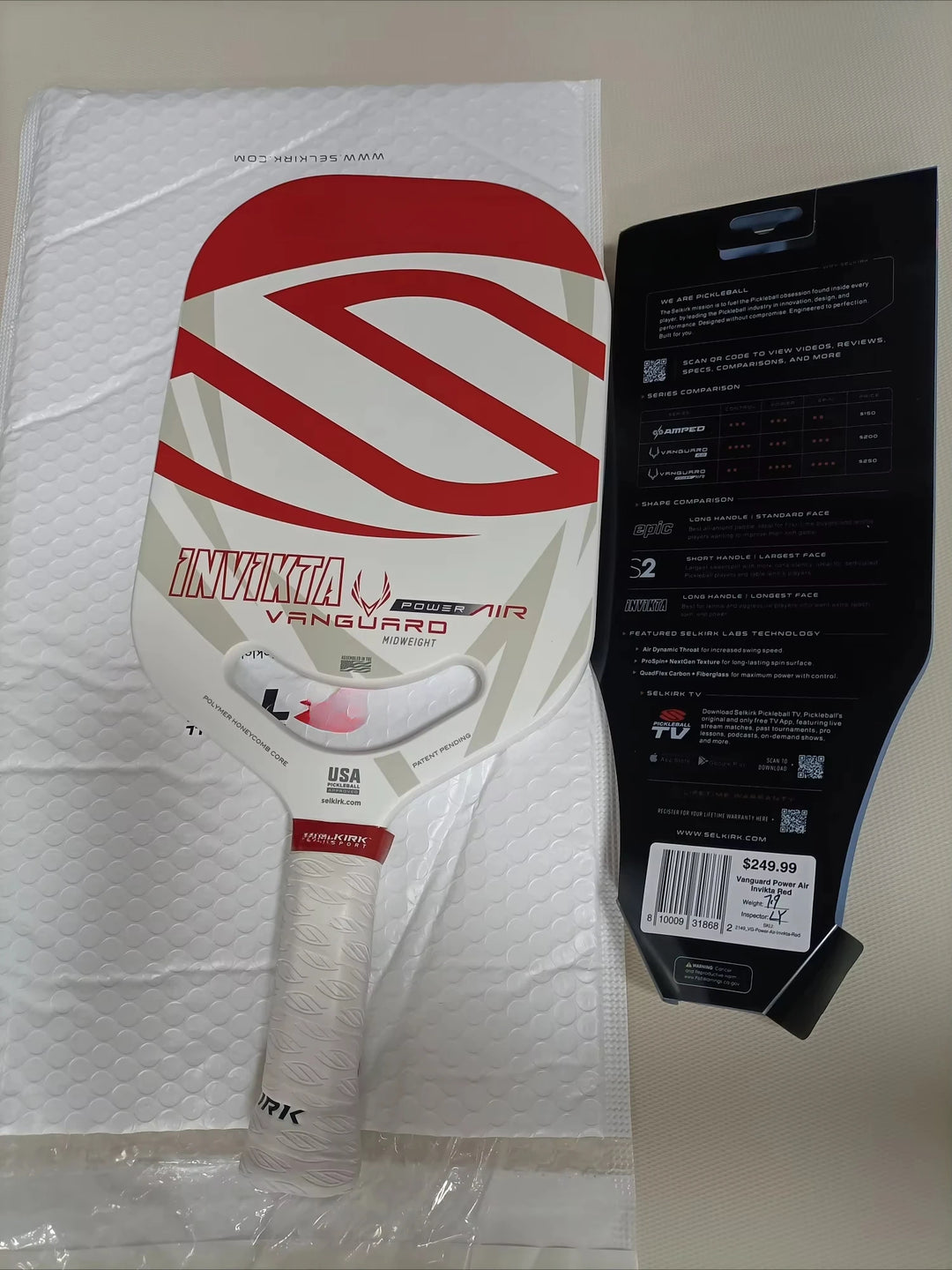 Pickleball Paddle - USAPA Approved for Tournament Play - Carbon Fiber Pickle Ball Racket