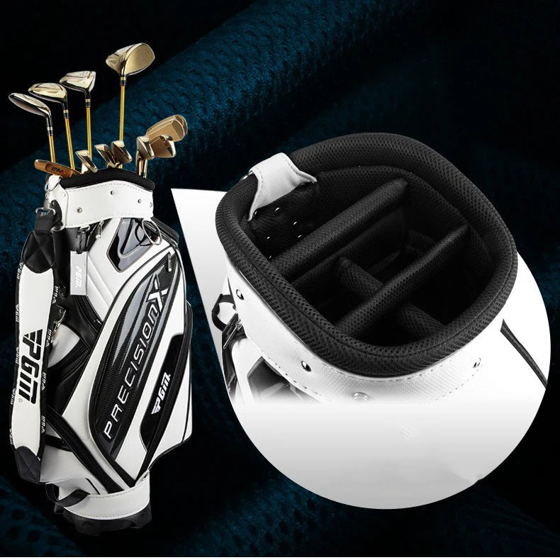 PGM Men Profession Golf Standard Ball Package Multifunctional Golf Clubs Bag PU Leather Waterproof QB034