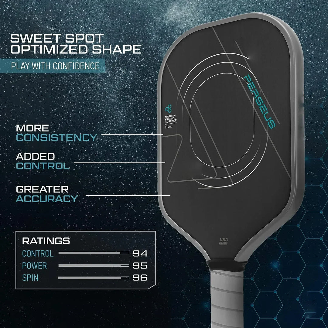 Pickleball Paddle T700 Carbon Fiber Frosted Surface 16MM Enhanced Sweet Spot&Control&Power Anti-slip Grip USAPA Compliant