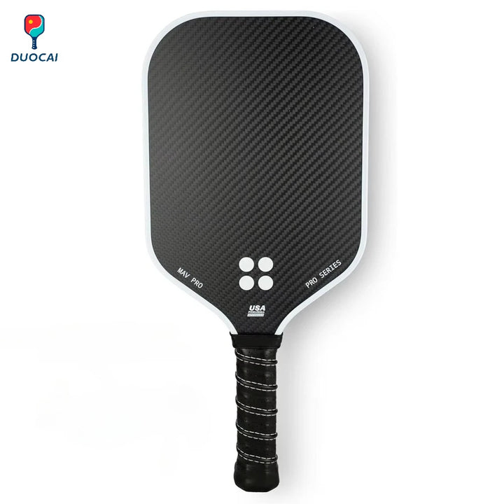 Pickleball Paddle 3K All Carbon Fiber Carbon Friction Surface 16mm 13mm Polymer Honeycomb Core Enhanced Power&Spin&Control, New