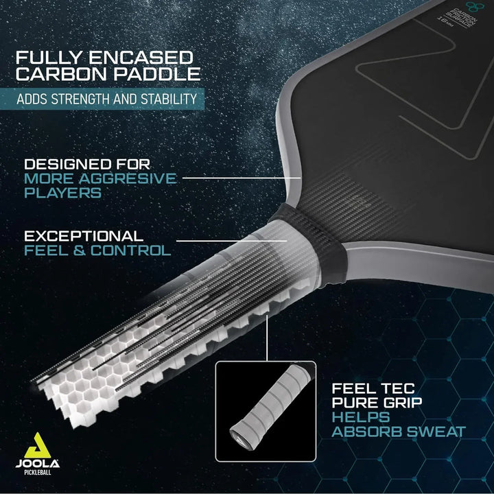 Pickleball Paddle T700 Carbon Fiber Frosted Surface 16MM Enhanced Sweet Spot&Control&Power Anti-slip Grip USAPA Compliant
