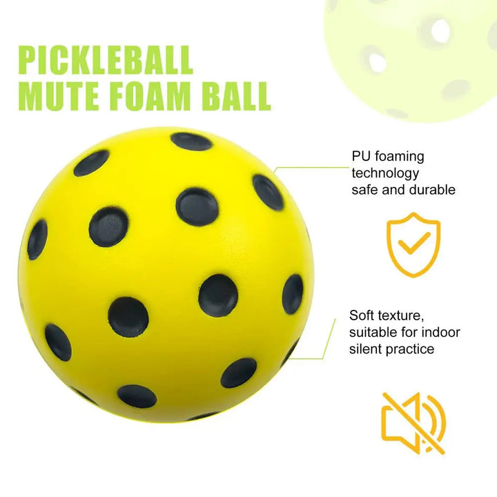 Pickleball 74MM Durable soft PU foam Outdoor Quiet Pickleballs 30g Outdoor for Competition Pickleball Training
