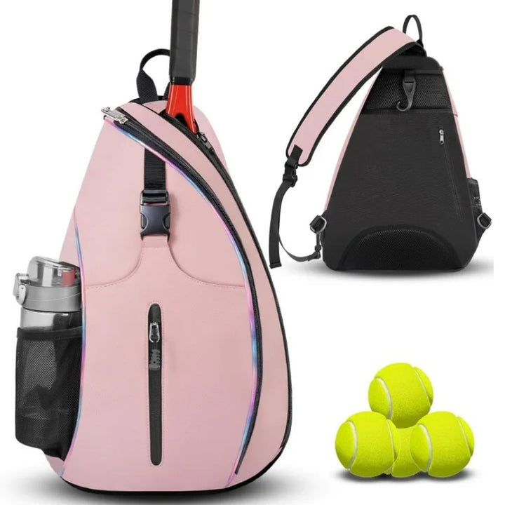 Pickleball Rackets Backpack for Men Women Sports Reversible Pickleball Paddle Bag Tennis Racquetball Badminton Travel Sling Bag