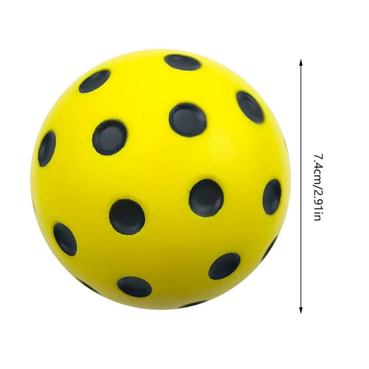 Pickleball 74MM Durable soft PU foam Outdoor Quiet Pickleballs 30g Outdoor for Competition Pickleball Training