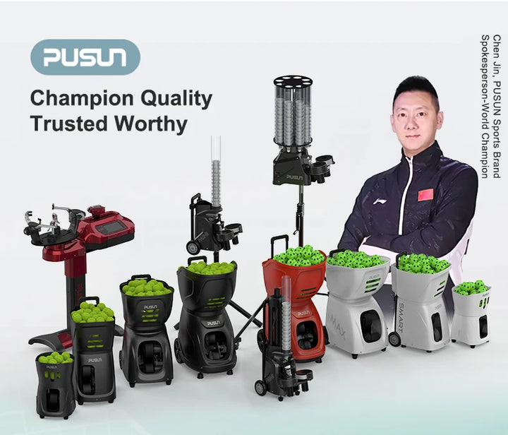PUSUN Pickleball Machine, PP-Smart Pro Pickleball Machine for Professional Pickleball & Tennis, Support App&Remote Control, Hold 85+Balls