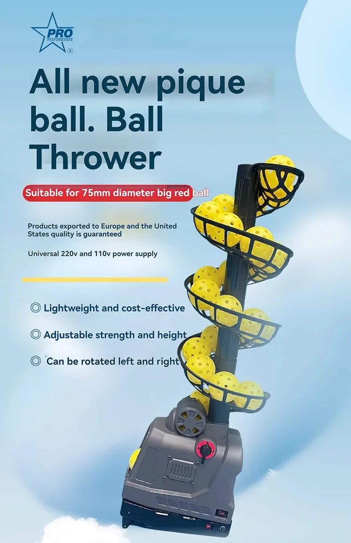 2024 Newest Pickleball Automatic Ball Serving Machine Trainer Lightweight Height Adjustable Can Be Rotated Left And Right