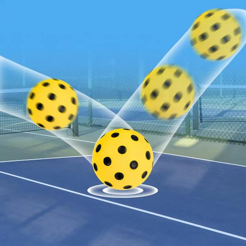 Pickleball 74MM Durable soft PU foam Outdoor Quiet Pickleballs 30g Outdoor for Competition Pickleball Training