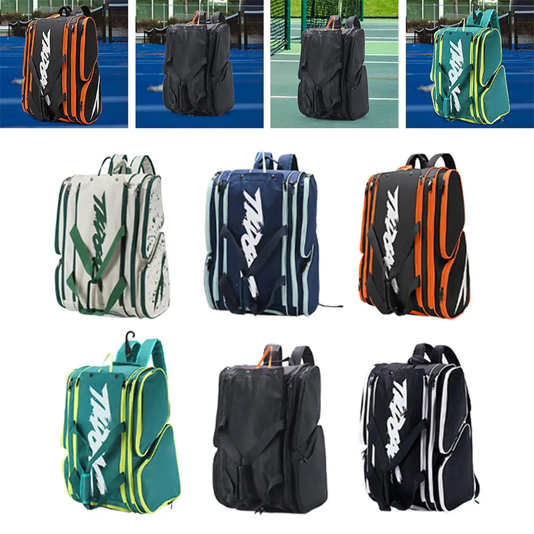 Pickleball Bag Pickleball Backpack with Separate Shoe Tote Paddle Bag for