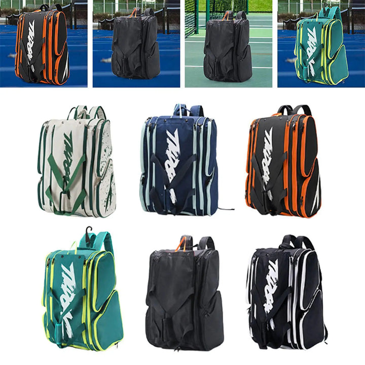 Pickleball Bag Pickleball Backpack with Separate Shoe Tote Paddle Bag for