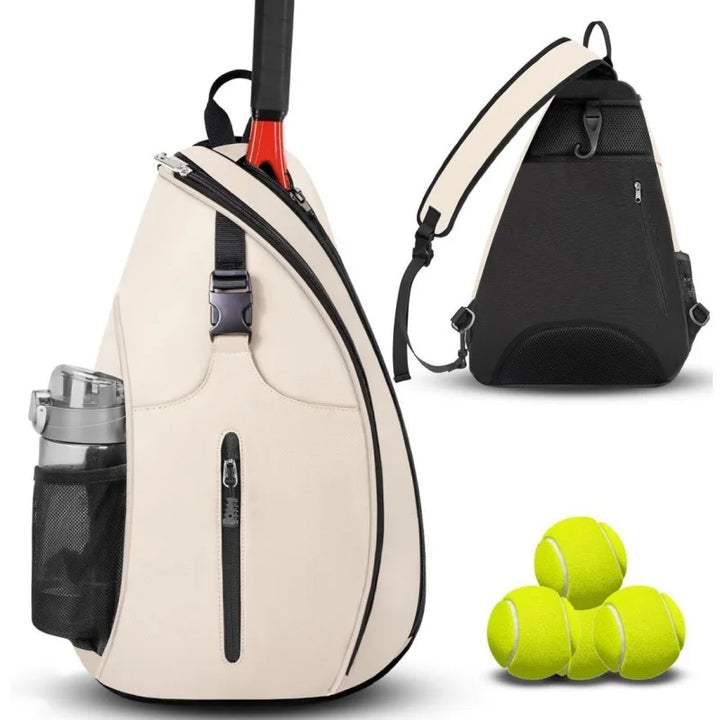 Pickleball Rackets Backpack for Men Women Sports Reversible Pickleball Paddle Bag Tennis Racquetball Badminton Travel Sling Bag