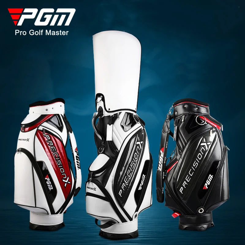PGM Men Profession Golf Standard Ball Package Multifunctional Golf Clubs Bag PU Leather Waterproof QB034