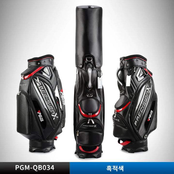 PGM Men Profession Golf Standard Ball Package Multifunctional Golf Clubs Bag PU Leather Waterproof QB034